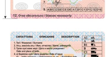 Дубликат прав Казахстана